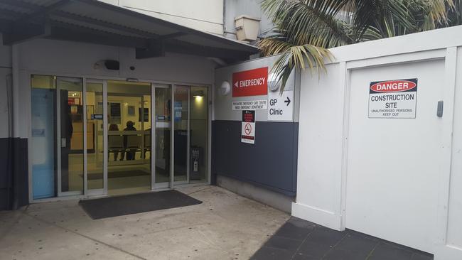 The medical lab that was closed is in the same building as the emergency department. The blocked off construction area is right next to the emergency department entrance.