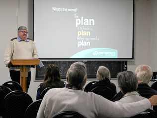 QUESTION TIME: Kingaroy's Operations Manager, John Stevenson, listened to the community members' questions after his presentation at the Centacare seminar. Picture: Laura Blackmore