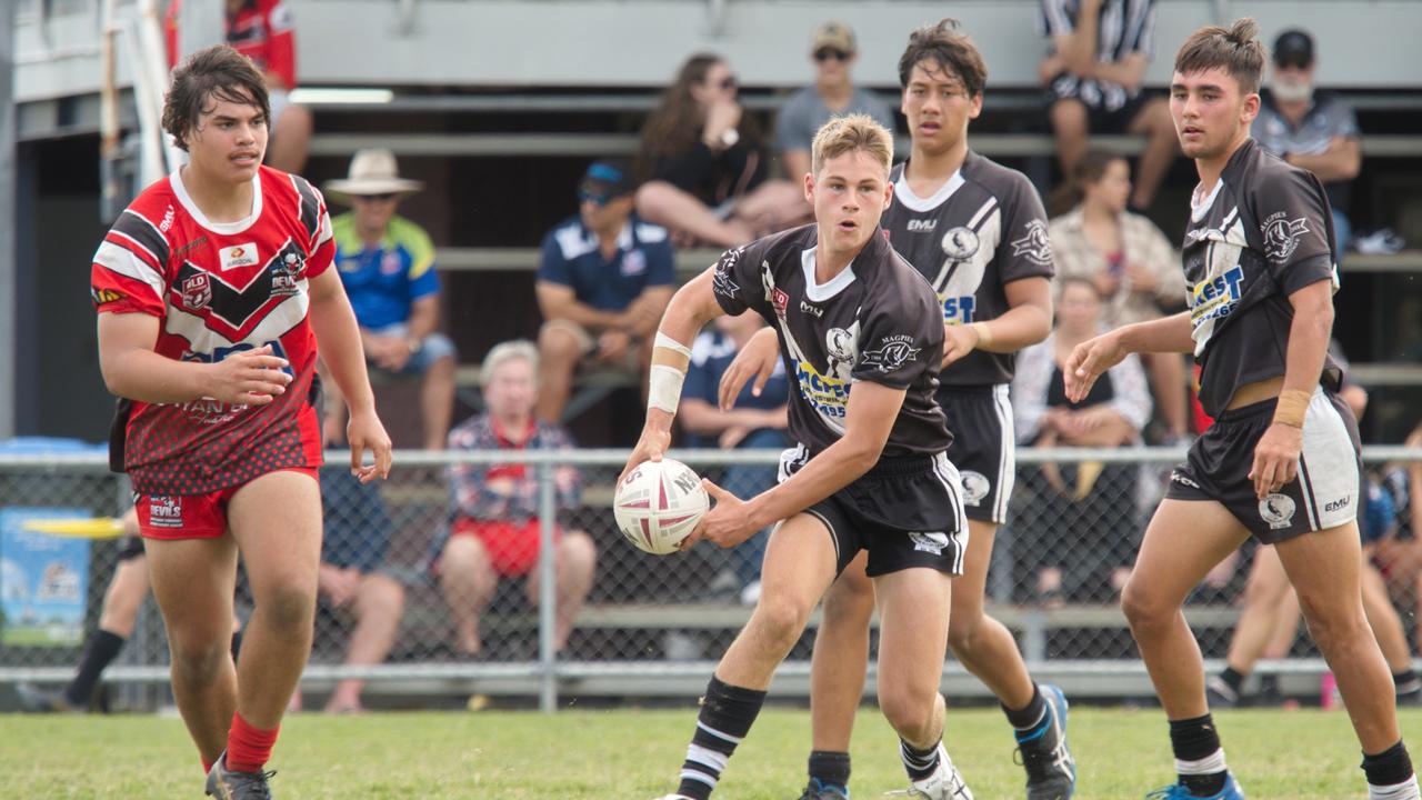 Nelson Felton in the Magpies and Norths clash in the RLMD U16s semi final, August 21, 2021. Picture: Marty Strecker