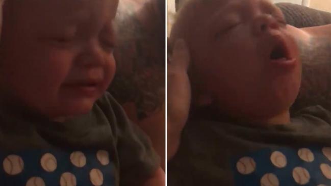 Heartbroken mum films son with whooping cough (2018)