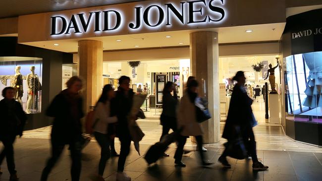 The time might be ripe for a David Jones merger with Myer. Picture: Mark Stewart