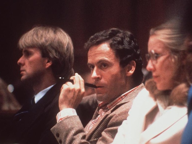 Ted (Theodore) Bundy representing himself in a Miami courtroom. Picture: AP Photo