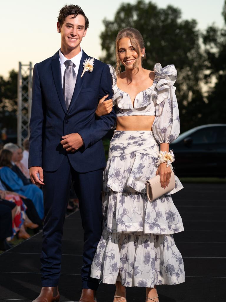 Cayden Kent and Asha Donaghy at the 2024 Rockhampton Grammar School formal.