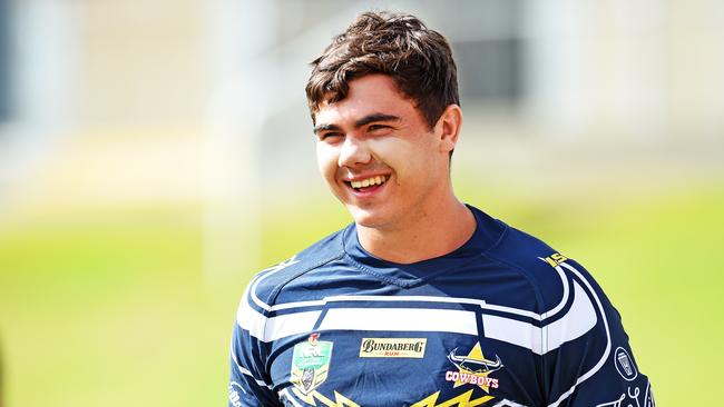 Jake Clifford won’t start in the halves for the Cowboys in the first rounds of the 2019 season. Picture: Zak Simmonds