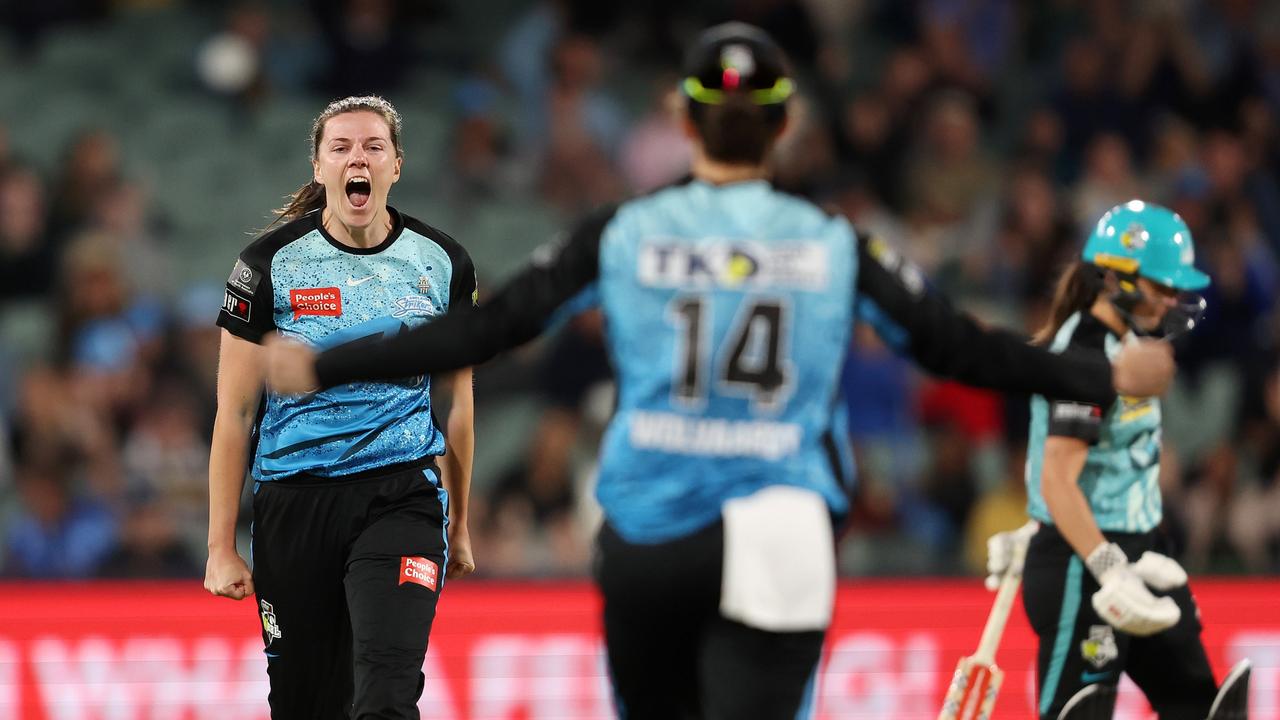 Tahlia McGrath turned the final with two wickets in two balls. (Photo by Sarah Reed/Getty Images)