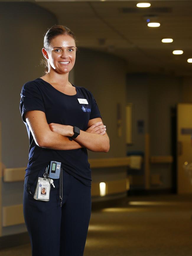 St Vincent's Private Hospital nurse Courtney Bell.