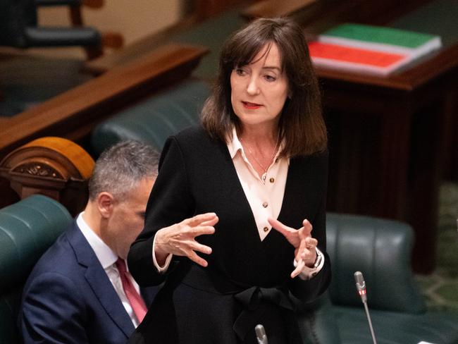 ADELAIDE/ KAURNA YARTA, AUSTRALIA - NewsWire Photos NOVEMBER 14, 2023: Deputy Premier of South Australia Susan Close during Question Time in SA Parliament. Picture: NCA NewsWire / Morgan Sette