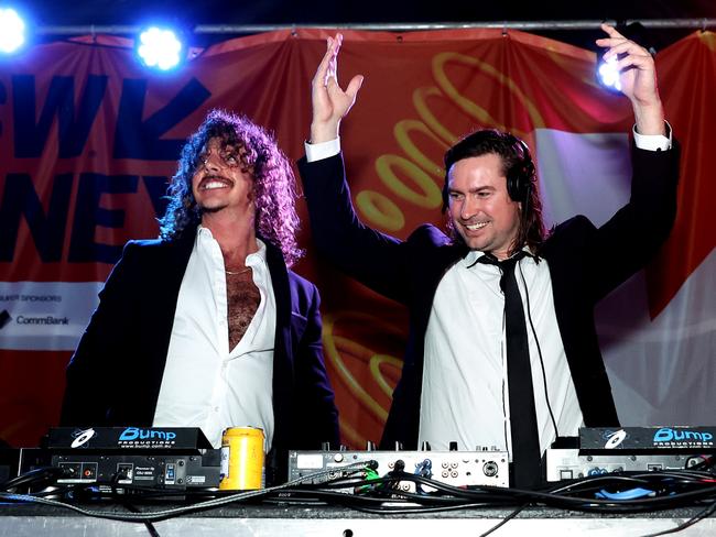 SYDNEY, AUSTRALIA - OCTOBER 17: Adam Hyde and Reuben Styles of Peking Duk perform at The Commons Chippendale at SXSW Sydney on October 17, 2024 in Sydney, Australia. (Photo by Brendon Thorne/Getty Images for SXSW Sydney)