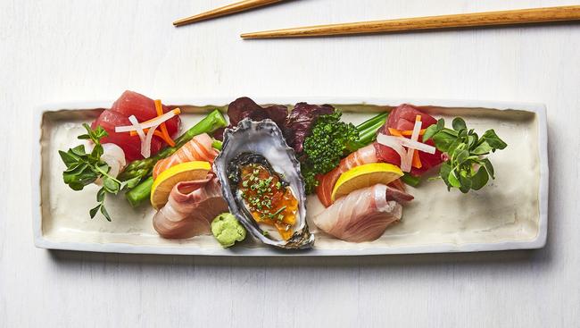 The sashimi selection at Yachiyo, Mosman.