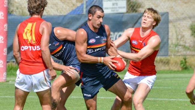 Taylor Walker kicked three goals. Picture: Brenton Edwards