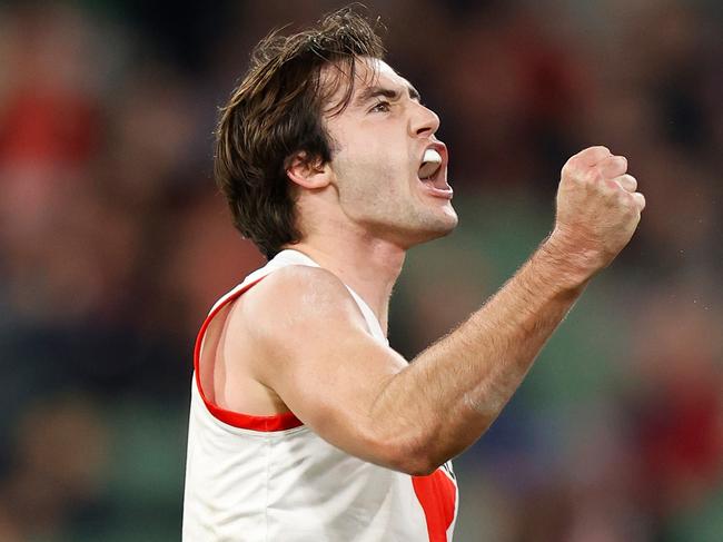 Young gun Logan McDonald helped fill the Buddy void for the Swans. Picture: AFL Photos/Getty Images