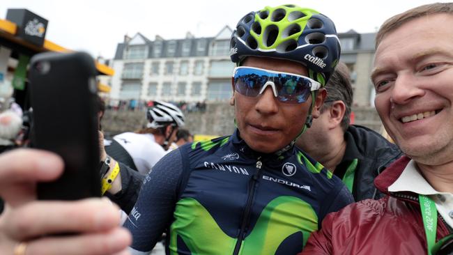 Colombian Nairo Quintana is among the fancies for this year’s Tour de France. Picture: AFP