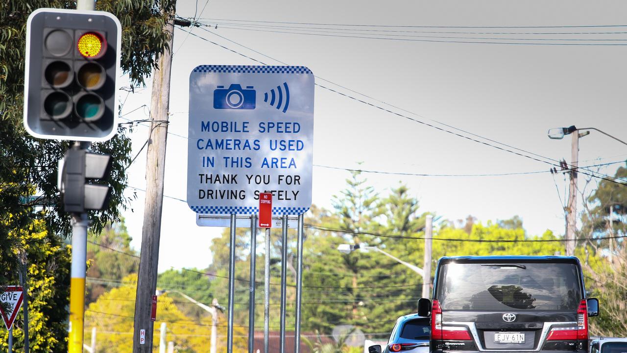 Police and Transport for NSW have conducted more than 700 hours of mobile speed camera operations on the road, but crashes and deaths still occur. Picture: NCA NewsWire /Gaye Gerard.