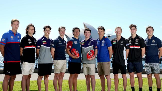 The 2017 AFL draft top 10. Picture: Getty Images