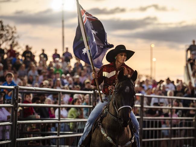 All the action at the sold-out 50th iteration of the Noonamah Tavern and Rodeo. Picture: Pema Tamang Pakhrin
