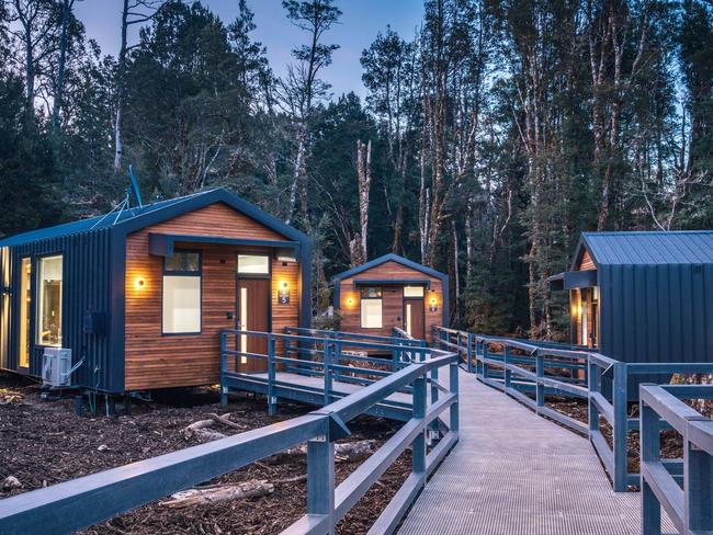 The new luxury cabins at Discovery Parks - Cradle Mountain. Picture: Supplied.