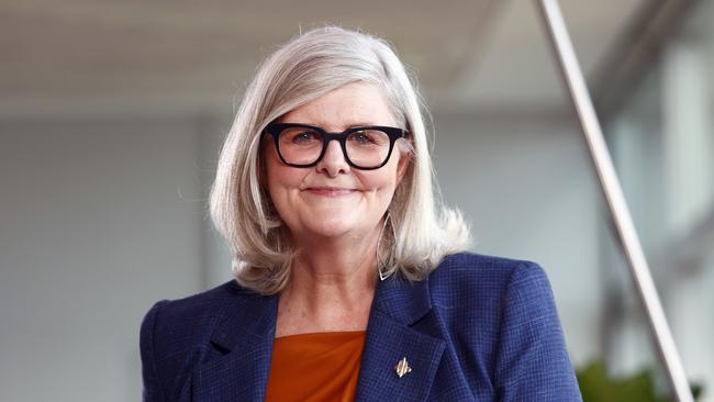 Sam Mostyn’s supporters fear she will no longer be able to advocate or achieve outcomes and will be ­reduced to a mere ribbon-cutting figurehead. Picture: Richard Dobson