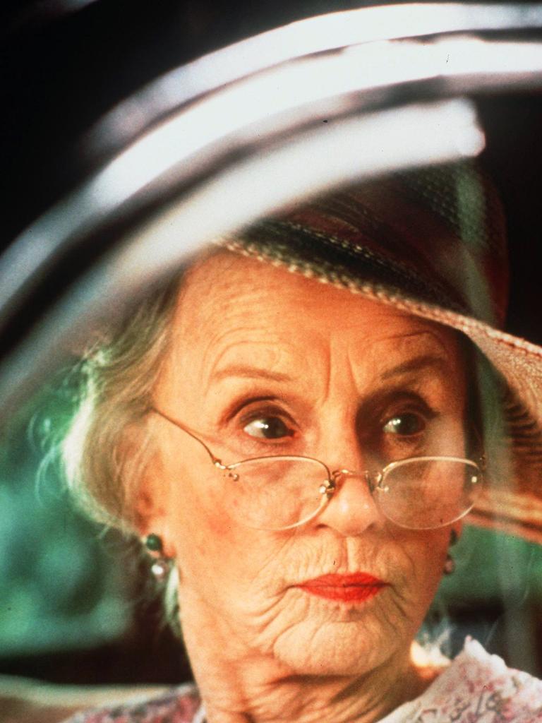 Jessica Tandy in <i>Driving Miss Daisy</i>.