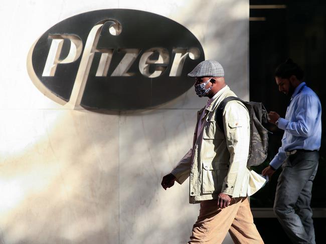 Pharmaceutical giant Pfizer has said its vaccine is close. Picture: AFP