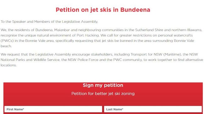 Heathcote MP Maryanne Stuart has called on stakeholders to find alternative locations for jet ski usage. Picture: Supplied