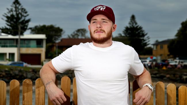 Jackson Hastings is on the outer at Manly. Picture: Gregg Porteous