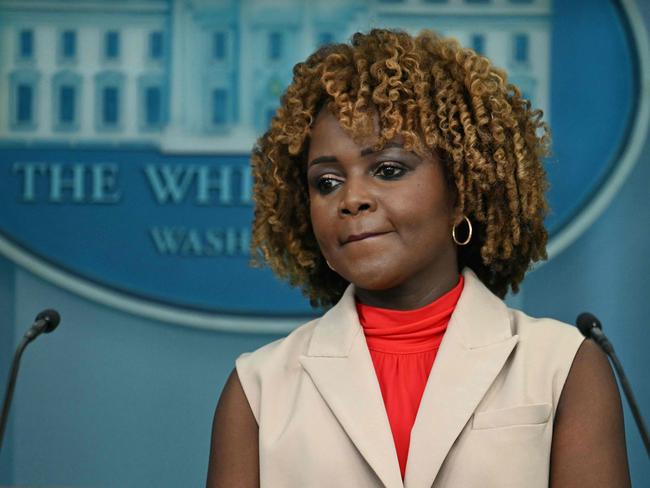 White House press secretary Karine Jean-Pierre. Picture: Jim Watson (AFP)