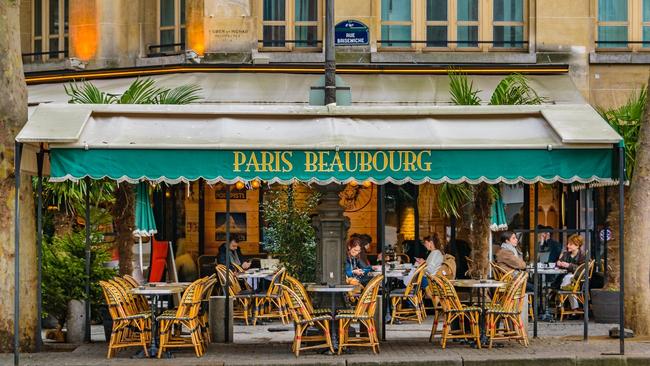 Yes, there are now tables available at Paris' cafes.