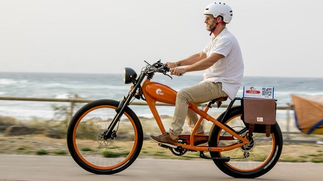 Electric share bikes could be the next transport scheme coming to Melbourne. Picture: Jerad Williams