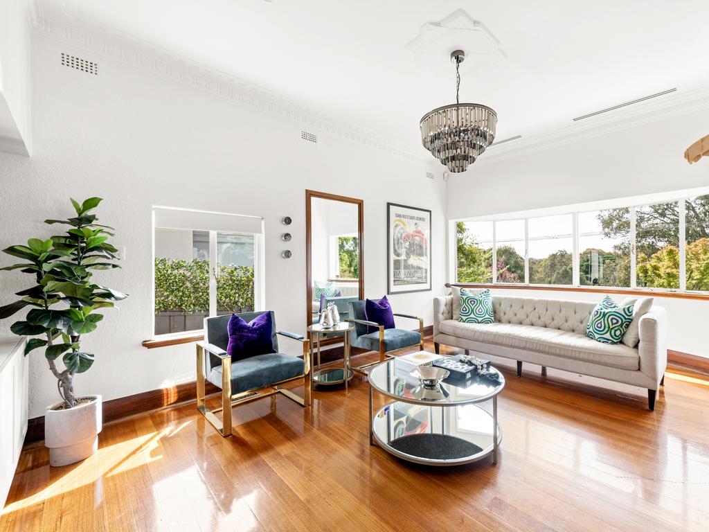 The living room.