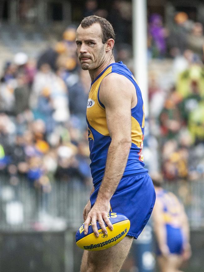 Eagles captain Shannon Hurn has been leading from the front. Picture: AAP Image/Tony McDonough