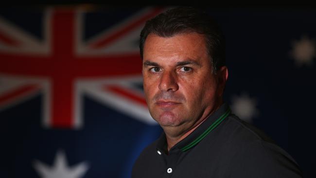 MELBOURNE, AUSTRALIA - JANUARY 03: Australian coach Ange Postecoglou poses during an Australian Socceroos headshot session at the InterContinental Hotel, on January 3, 2015 in Melbourne, Australia. (Photo by Robert Cianflone/Getty Images)