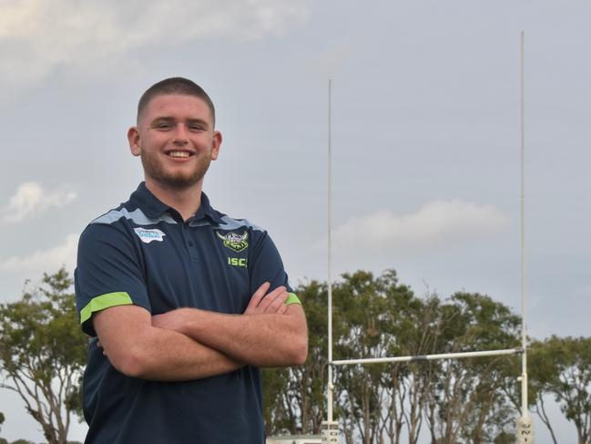 Levi Love, a student of St Patrick's College in Mackay, is a Canberra Raiders academy prospect. Picture: Matthew Forrest