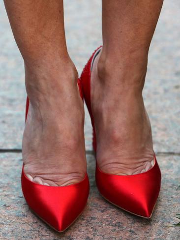 Those heels. What a way to go out. Picture: Kym Smith