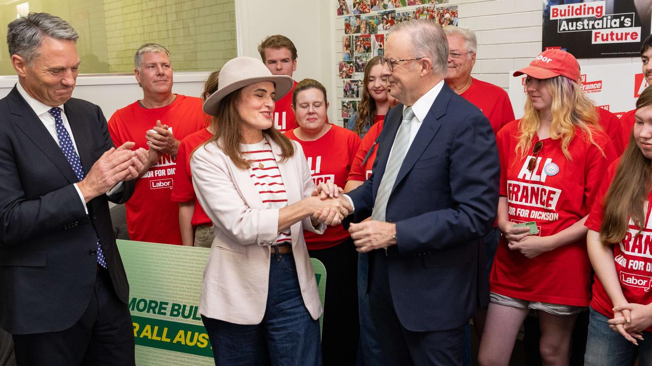 Ali France, running in Dickson for the third time, has enjoyed the strong support of the PM. Picture: Jason Edwards / NewsWire