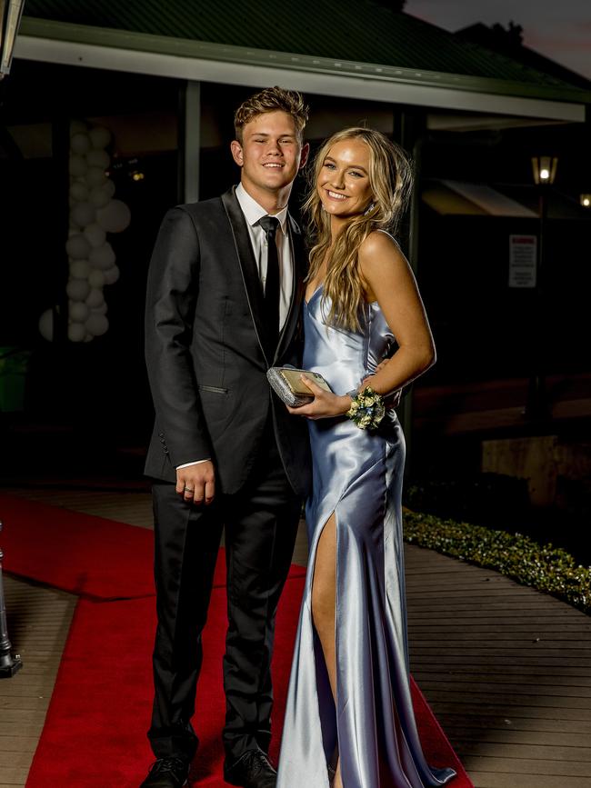 Formal for year 12 students from Emmanuel College. Josh clemmans and Abbey James. Picture: Jerad Williams
