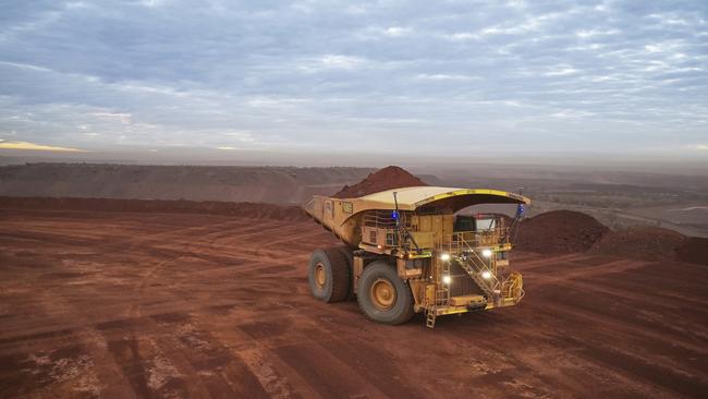 The company received an average $US94.74 a tonne for the fiscal year for its iron ore.