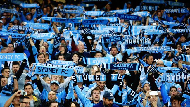 Sydney FC fans have given the new badge their stamp of approval. Picture: Mark Evans