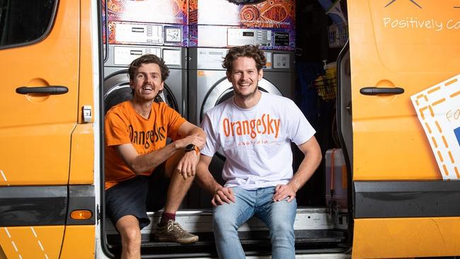 Orange Sky co-founders Nic Marchesi and Lucas Patchett