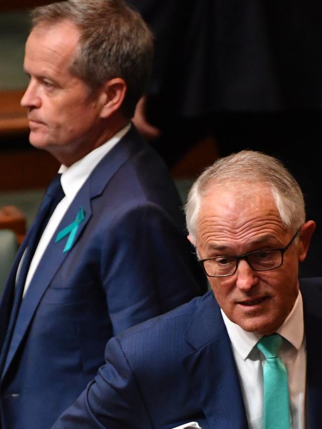 Fiery words have been exchanged between Bill Shorten and Malcolm Turnbull. Picture: AAP Image/Mick Tsikas