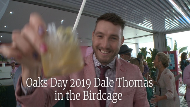 Oaks Day 2019 Dale Thomas in the Birdcage