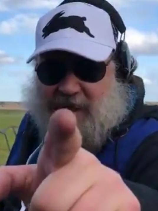 Russell Crowe at the Werribee Clay Target Club.