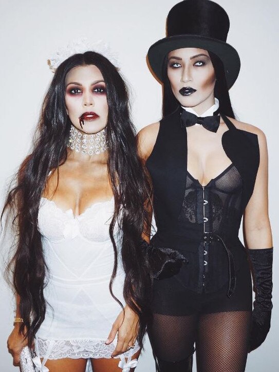 Halloween 2016 via social media ... Kourtney Kardashian, “Unholy matrimony.” Picture: Instagram