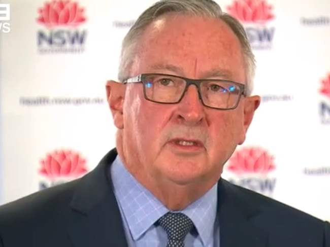 NSW Health Minister, Brad Hazzard, gives COVID-19 update on 02 May, 2020. Picture: 9NEWS