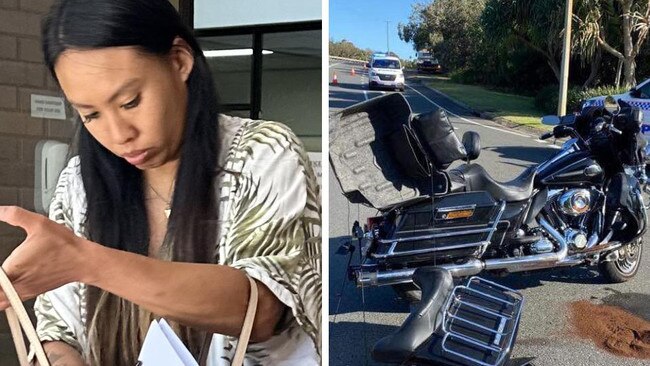 Megan Elizabeth Noel appeared in the Noosa Magistrates Court on Tuesday charged with several driving offences following a crash in Marcus Beach on November 25.