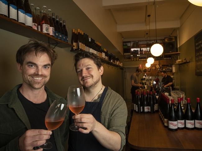 Sonny owner/chef Matt Breen and manager Al Robertson at Hobart. Picture: Chris Kidd