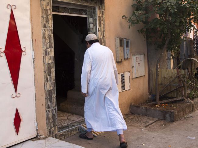 Ali, the father of suspect Ouziad Younes, outside his home. Picture: Fadel Senna/AFP