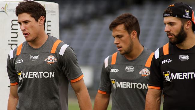 Close mates Moses, Brooks and Tedesco have gone different ways. (Jonathan Ng)