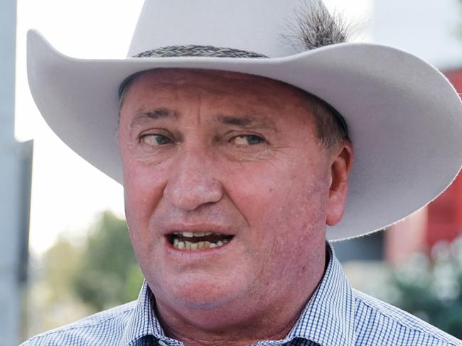 Deputy Prime Minister Barnaby Joyce preroll with Tina MacFarlane and Jacinta Nampijinpa Price in Darwin.Location: Darwin, NTÃÂ© Office of the Deputy Prime Minister 2022 BH