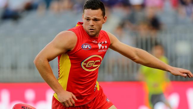 Steven May is ready to take on Gary Ablett. Picture: Getty Images