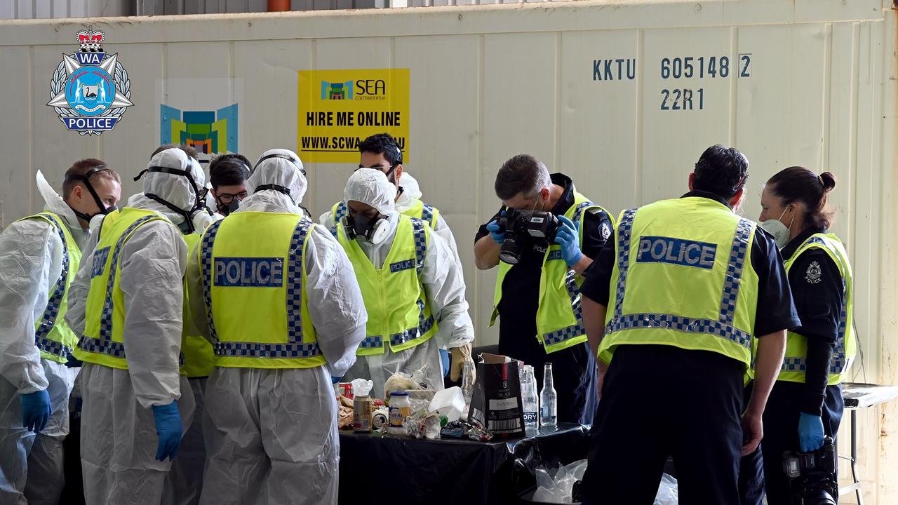 WA Police scour rubbish from roadside bins in the search for Cleo Smith. Picture: WA Police